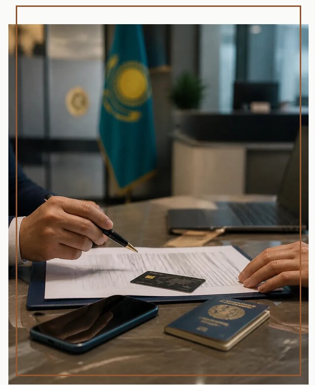Открытие счета и банковской карты в Казахстане в Барабинске